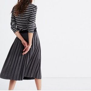 Madewell shimmery gold skirt